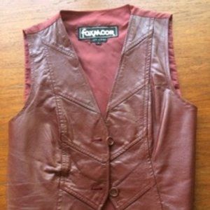 Vintage Fooxmoor Genuine Leather Vest